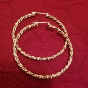 Real 14k Gold Hoop Earrings